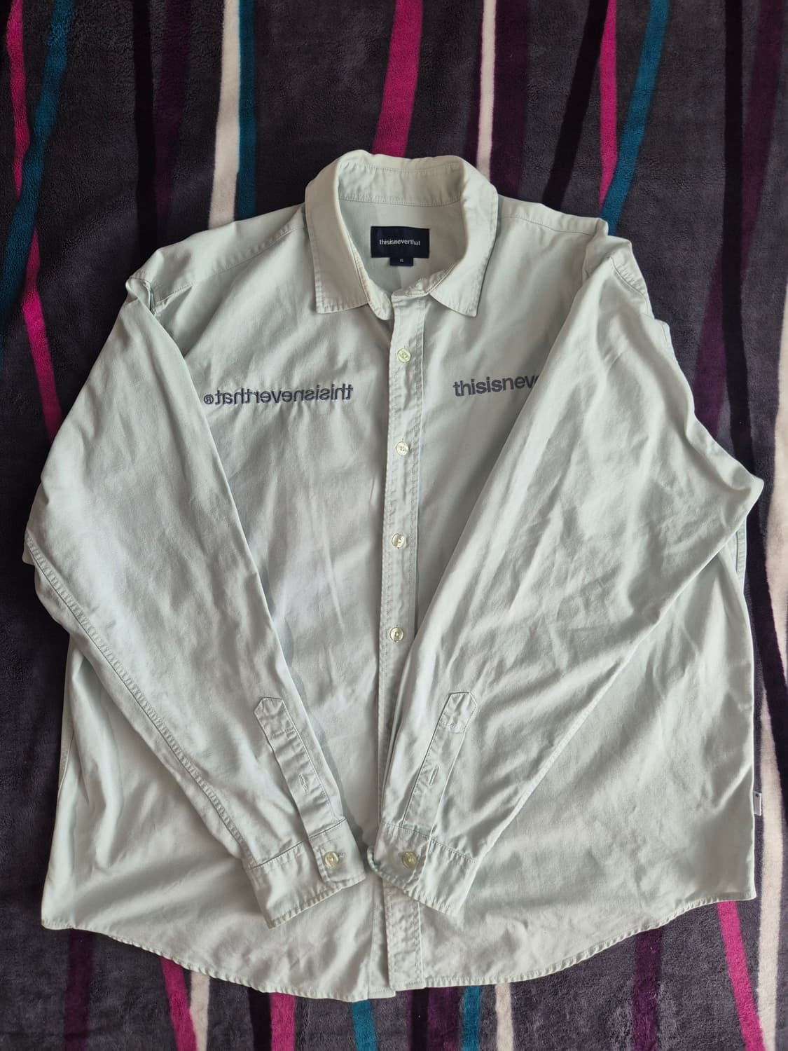 (XL)디스이즈네버댓 MI로고 옥스포드 셔츠 상품이미지2