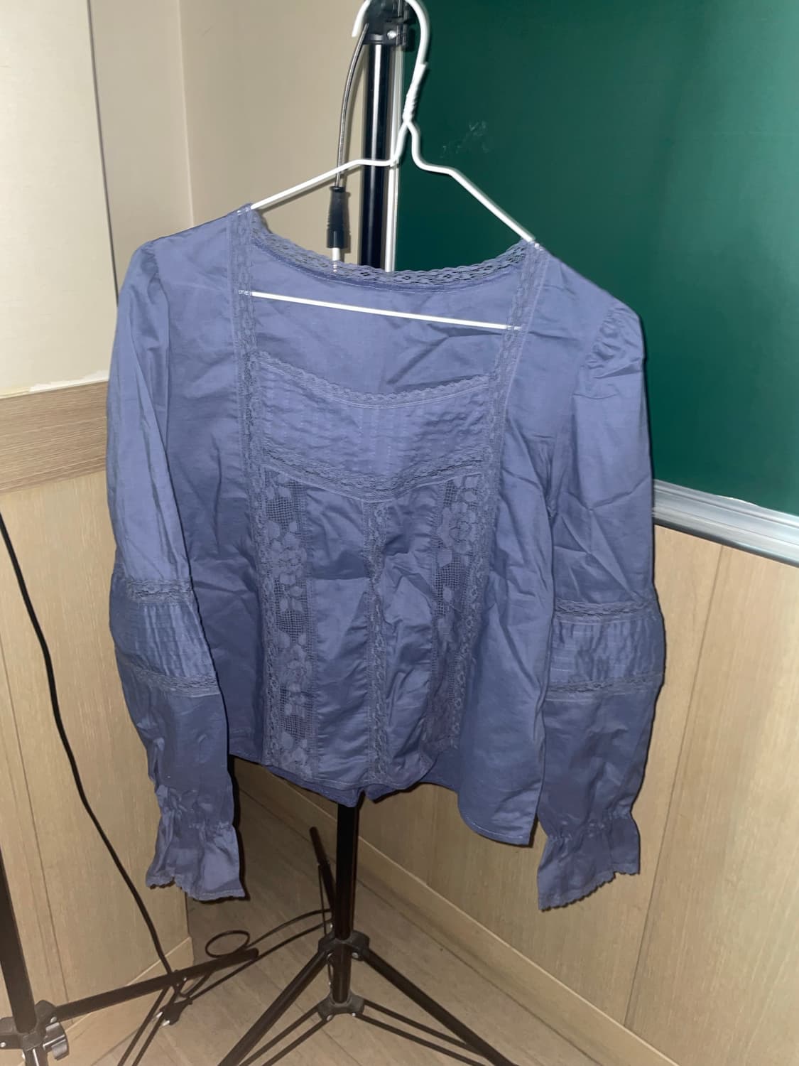 레이스 자수 셔츠 블라우스 상품이미지1