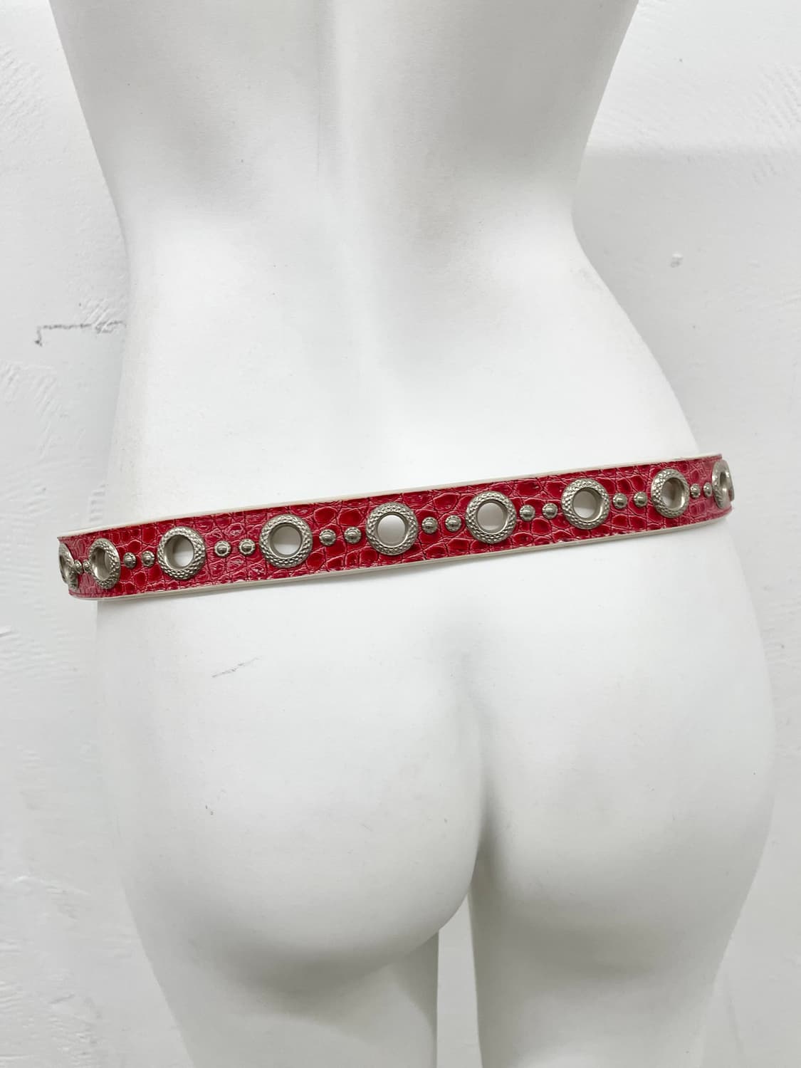 레드 파에톤 펀칭 버클 벨트 상품이미지4