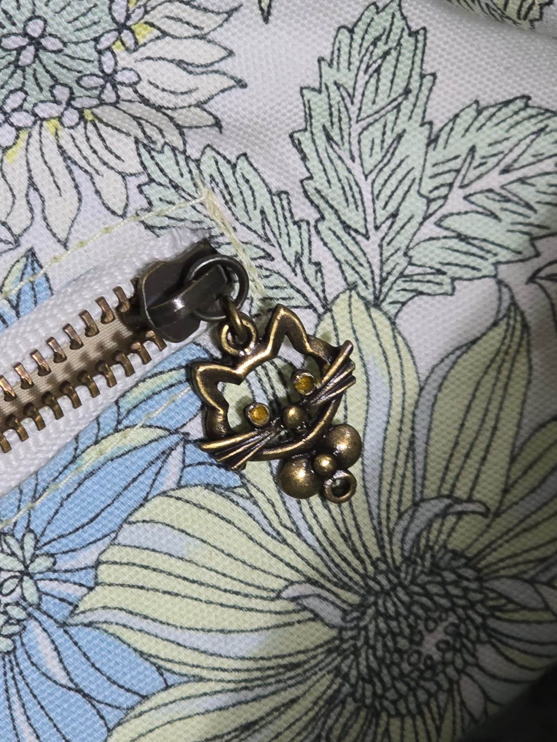 일본빈티지 화이트 캔버스 브라운 가죽 토트백 상품이미지8