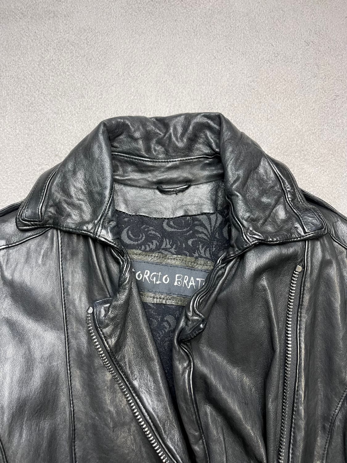 [40] GIORGIO BRATO 조르지오 브라토 레더 코트 상품이미지10