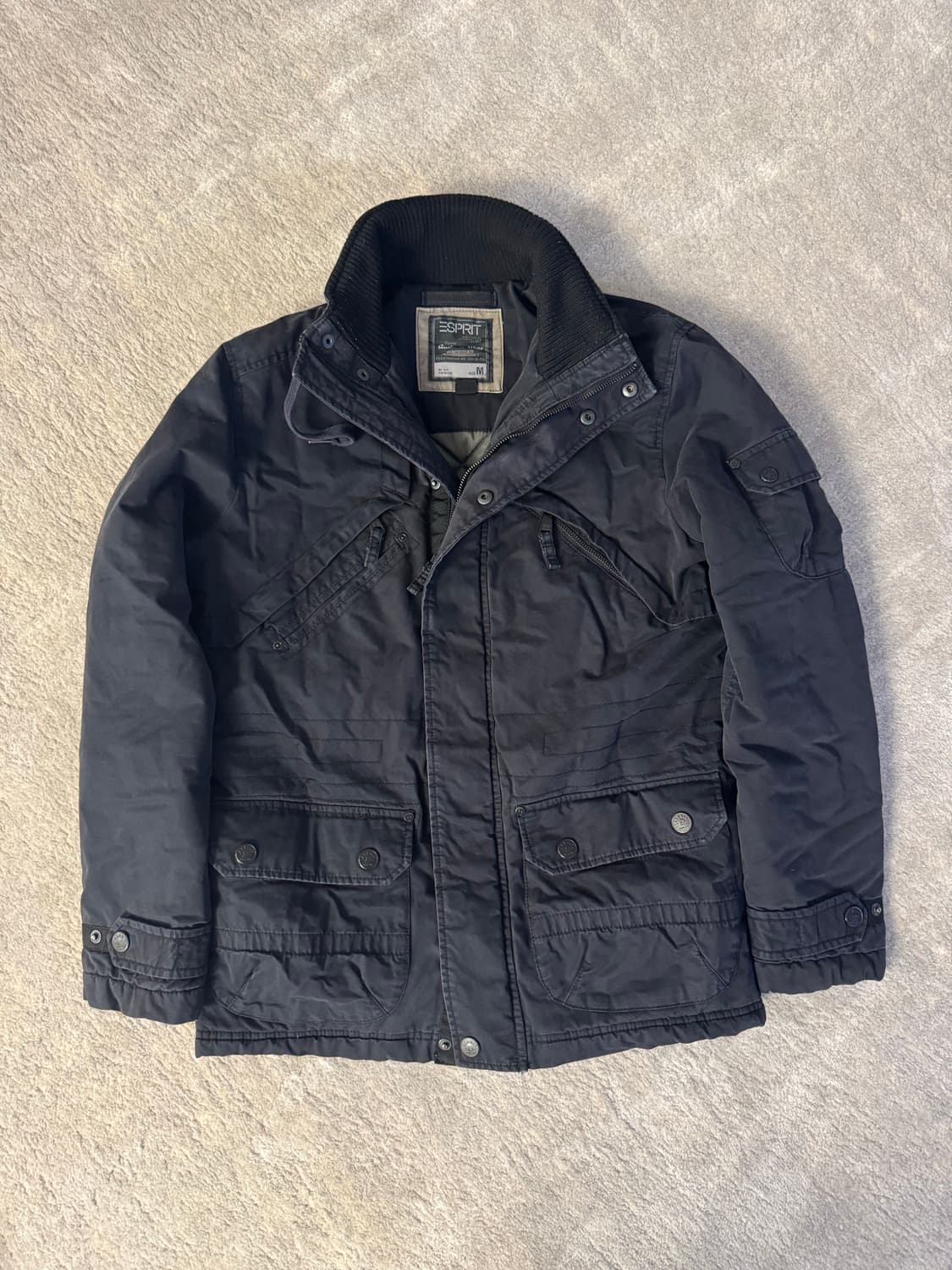 [Espirit] 이스피릿 빈티지 필드 자켓 블랙 M(95) 사이즈 상품이미지1