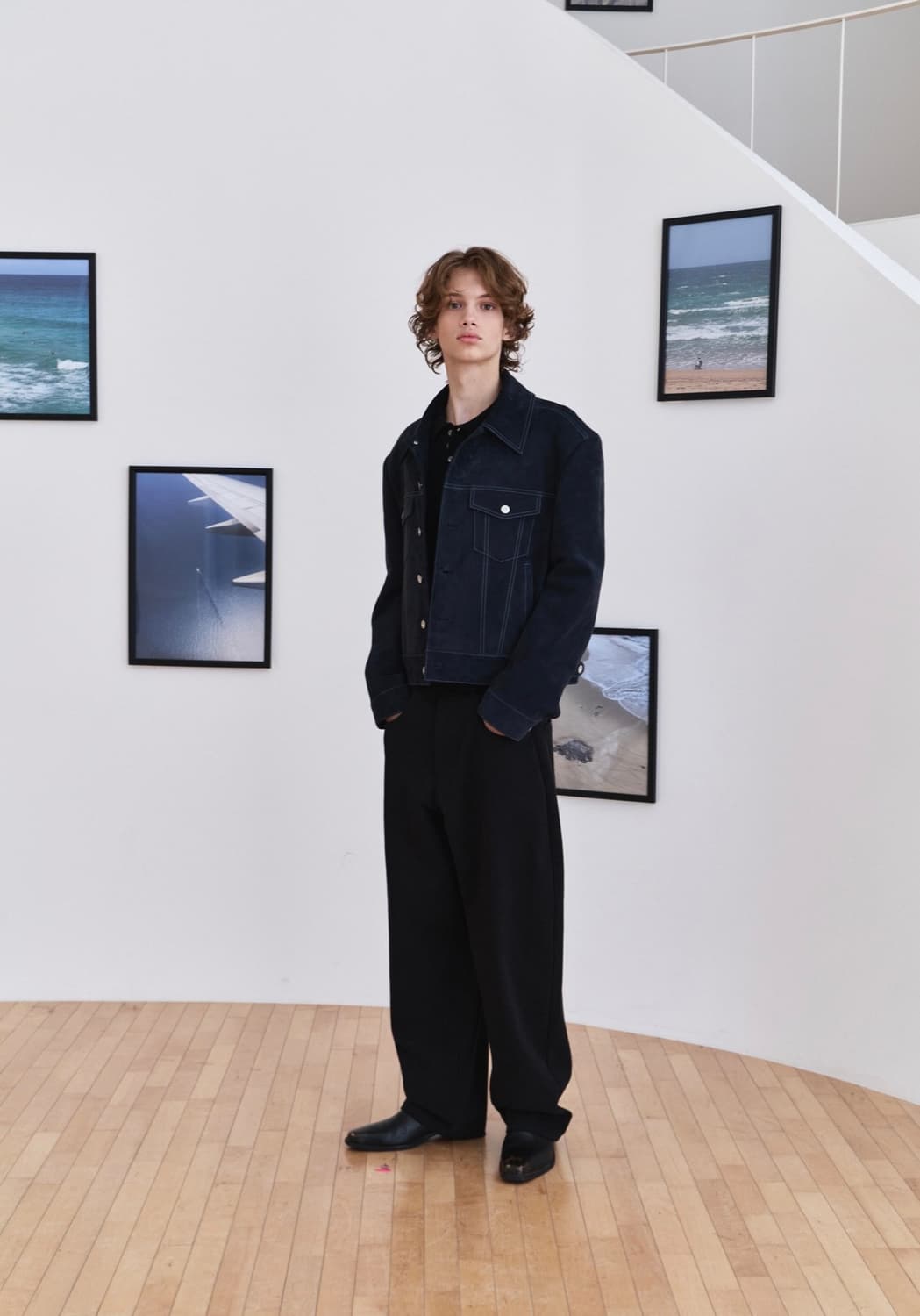 웨이비니스 Curved Contour Cotton Pants - Zet  상품이미지1