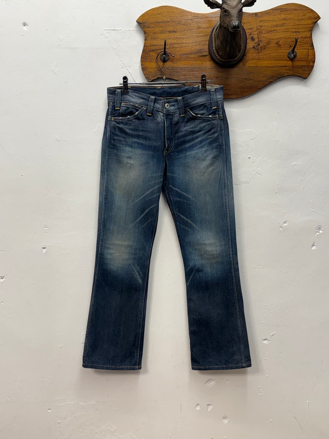 Japan LVC Orange Tab Flare Denim Pants 상품이미지5