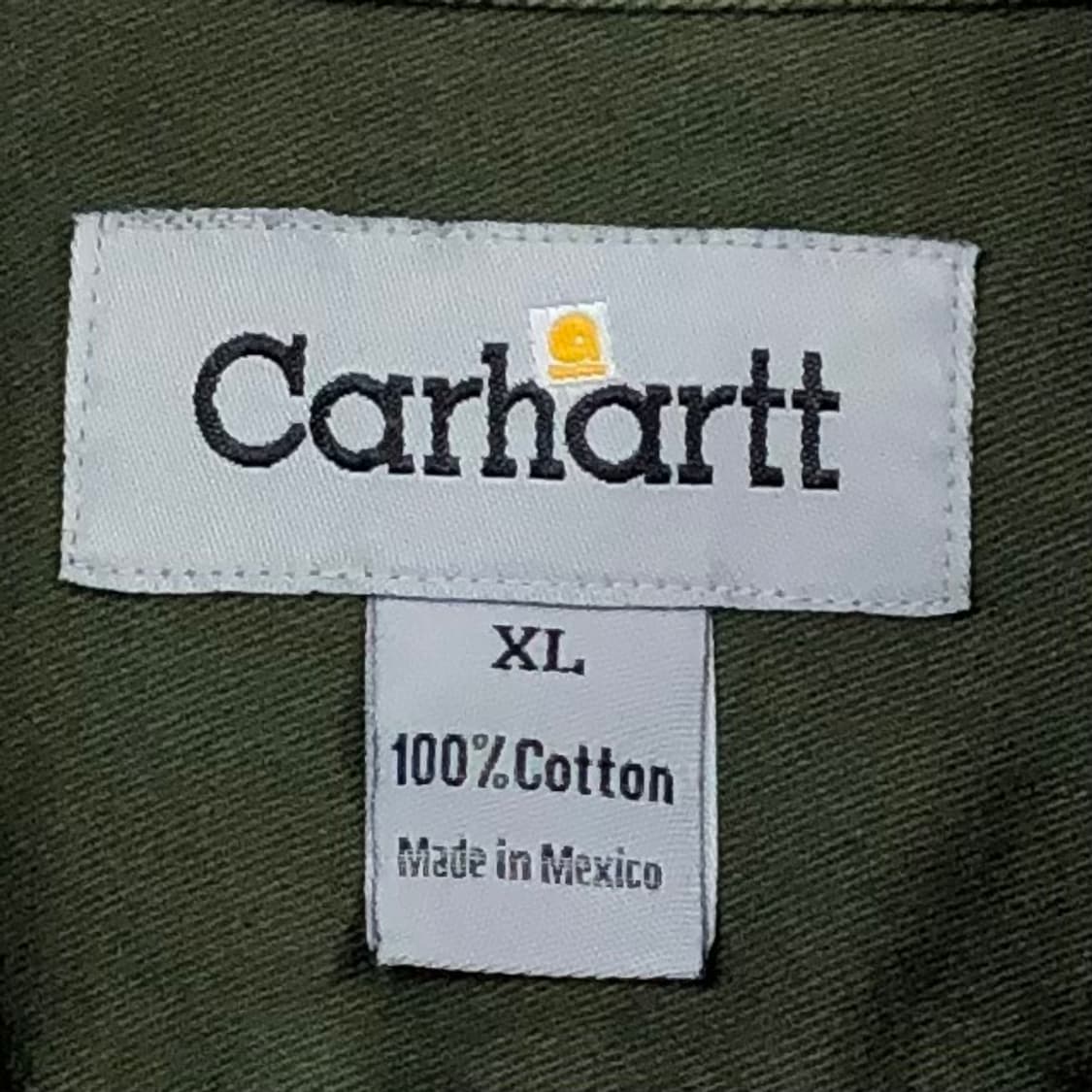 XL 칼하트 카키 워크 셔츠 상품이미지3