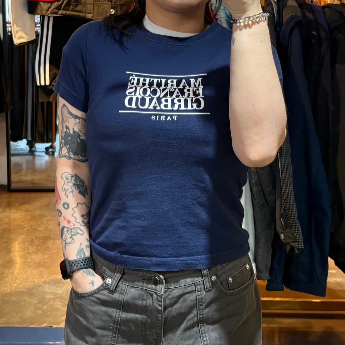 마리떼 네이비 반팔 상품이미지1