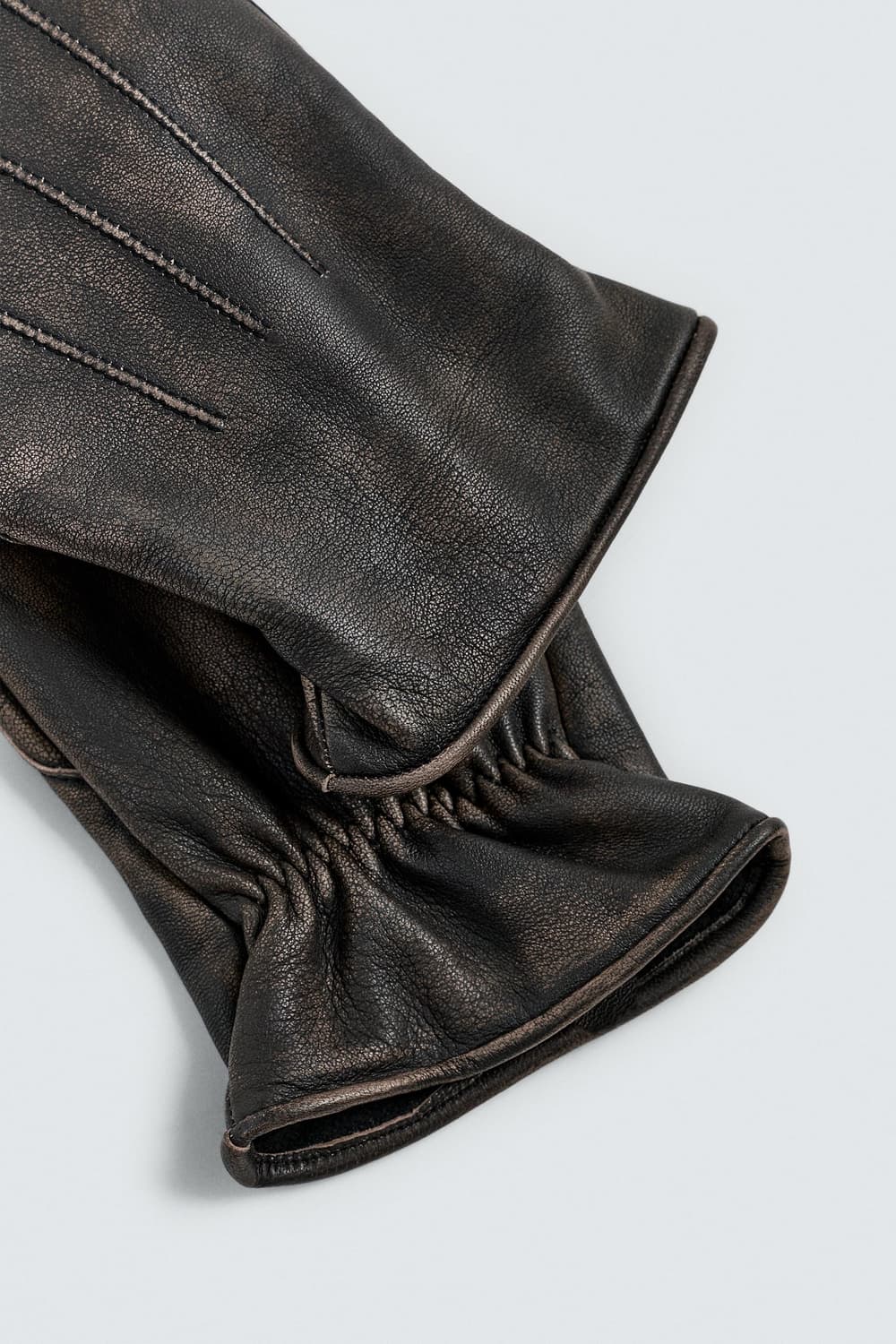 자라 리미티드 에디션 램스킨 빈티지 레더 장갑 L size 상품이미지3