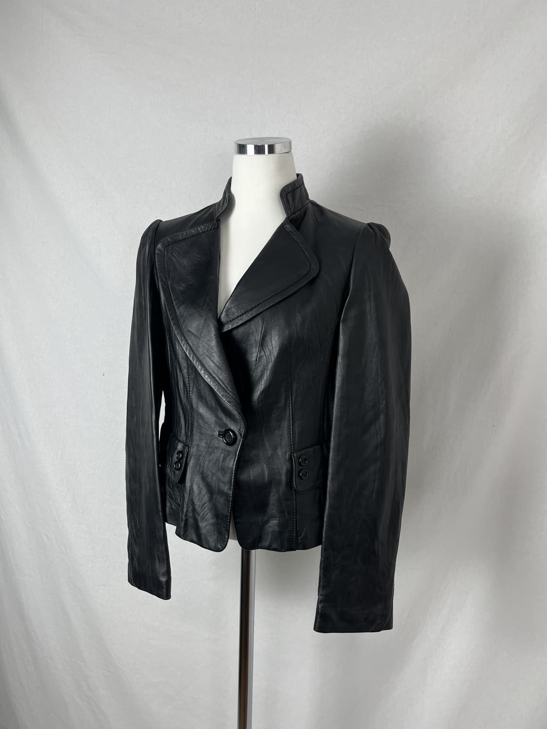 Vintage 레더 블레이저  상품이미지2