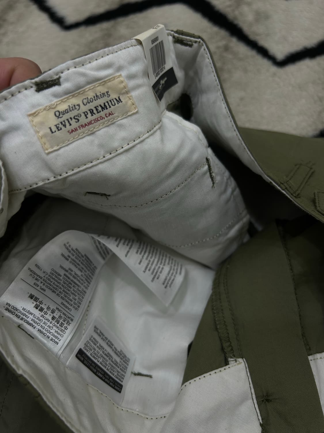 [32]리바이스 프리미엄 반바지 겸용 나일론 카고 팬츠/카키올리브 상품이미지6