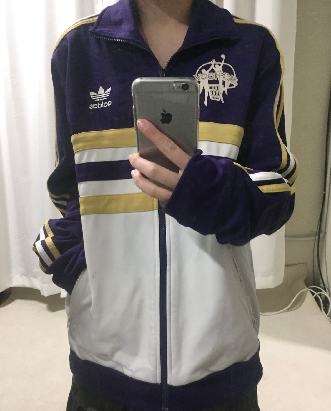 아디다스 카림압둘자바 퍼플 화이트 져지 트랙탑 상품이미지1