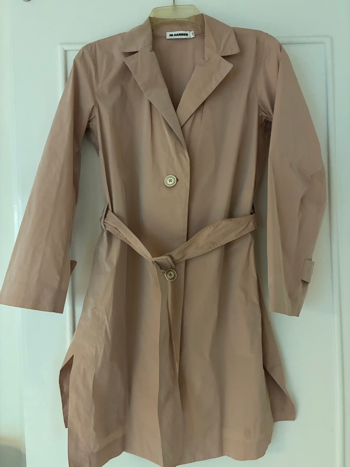 Jil Sander 벨티드 트렌치코트 블러쉬핑크 36 상품이미지1