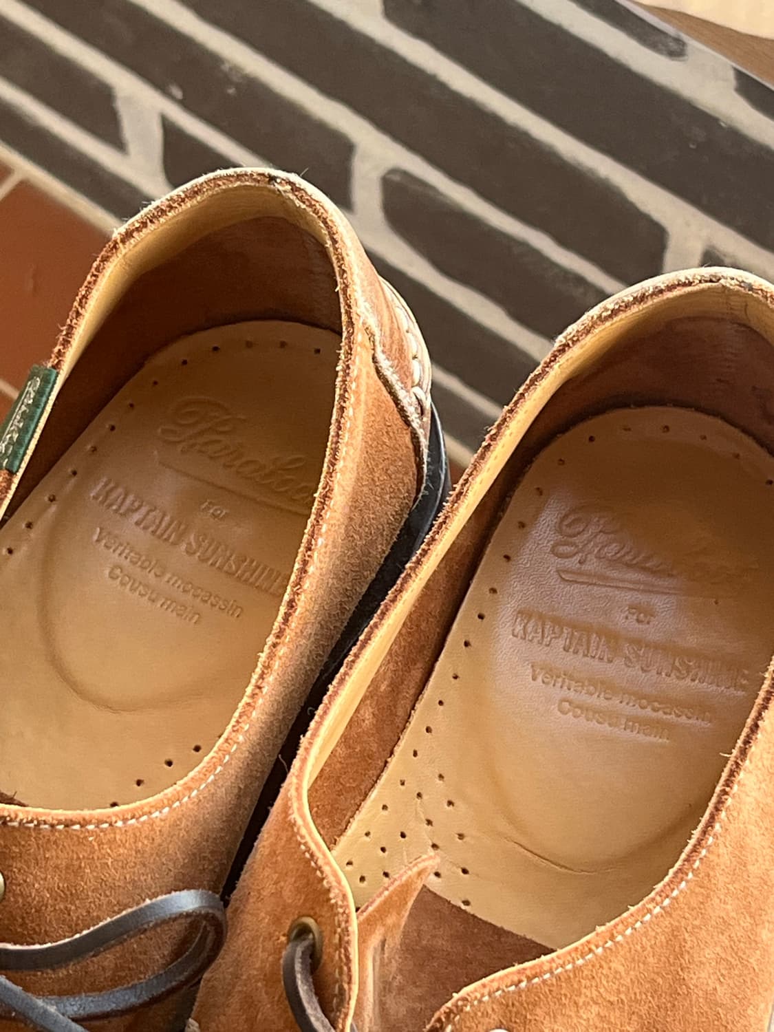 파라부트 x 캡틴선샤인 도밍구 스웨이드 카멜 상품이미지6