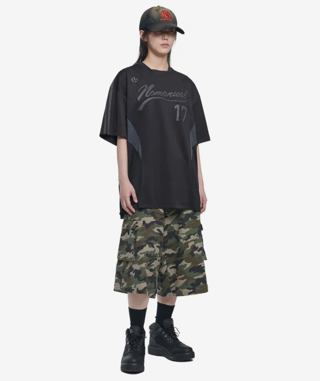 노매뉴얼 립스탁 카모 버뮤다 D.P CARGO BERMUDA PANTS 상품이미지1