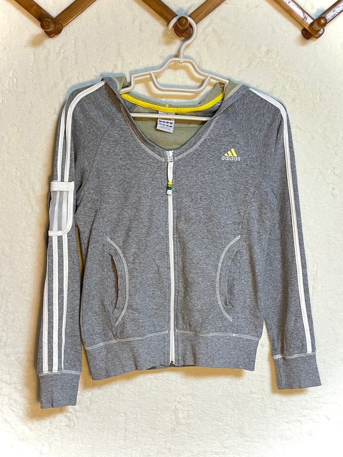 빈티지 아디다스 포켓 후드 집업 져지 상품이미지1