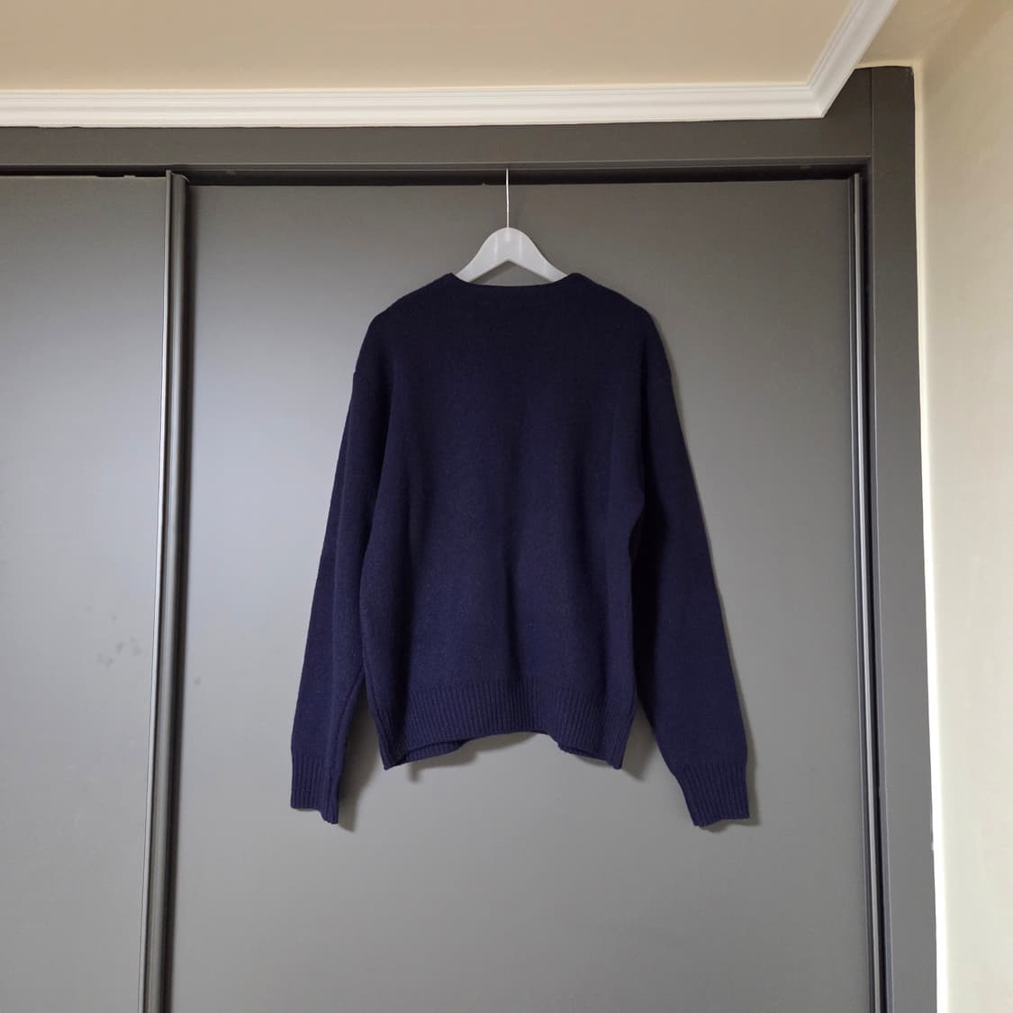 [1] 우드비 라쿤 울 베이커 가디건 네이비 / wouldbe 킹타쿠 상품이미지2