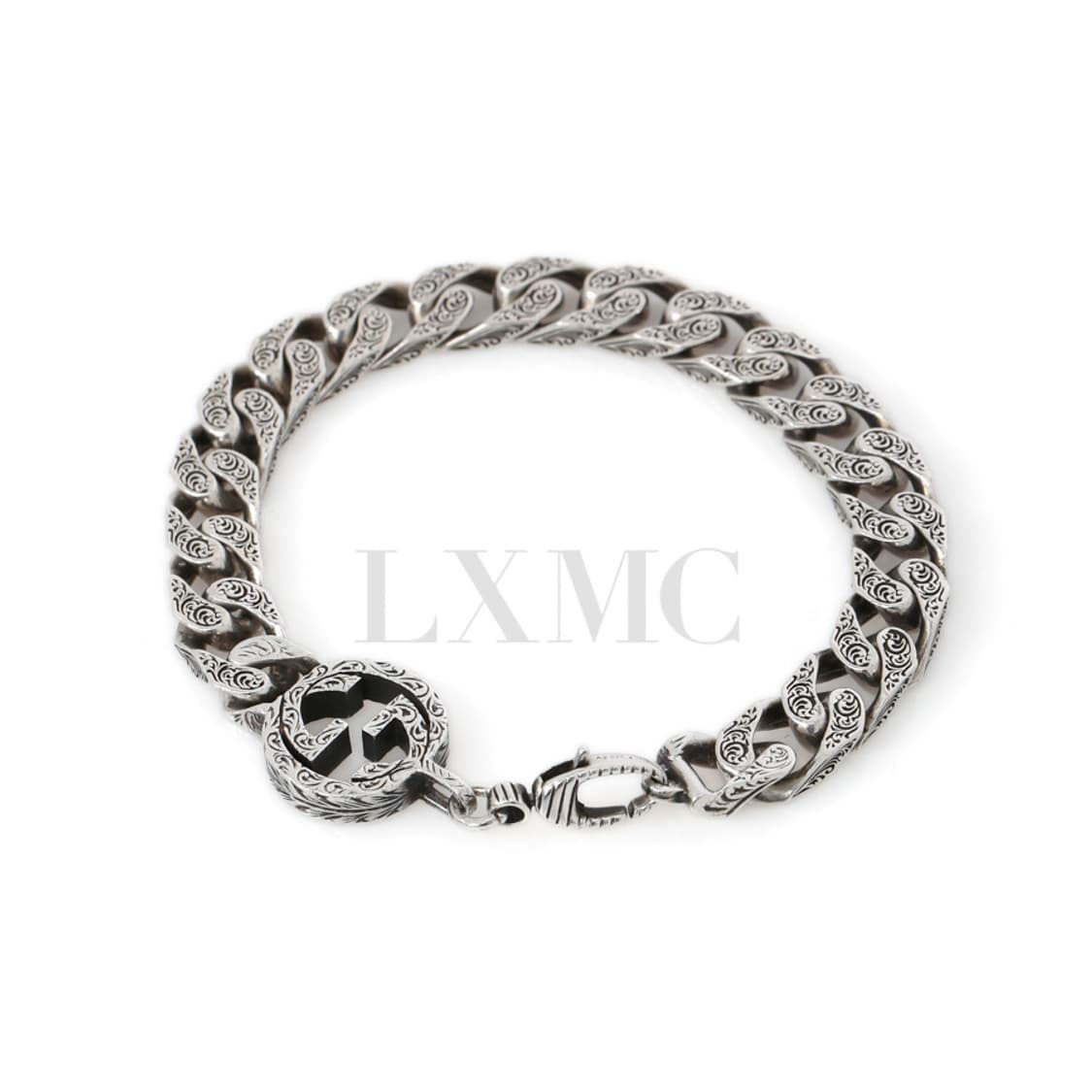 구찌 실버 팔찌 인터로킹 G로고 체인팔찌 454245 상품이미지1