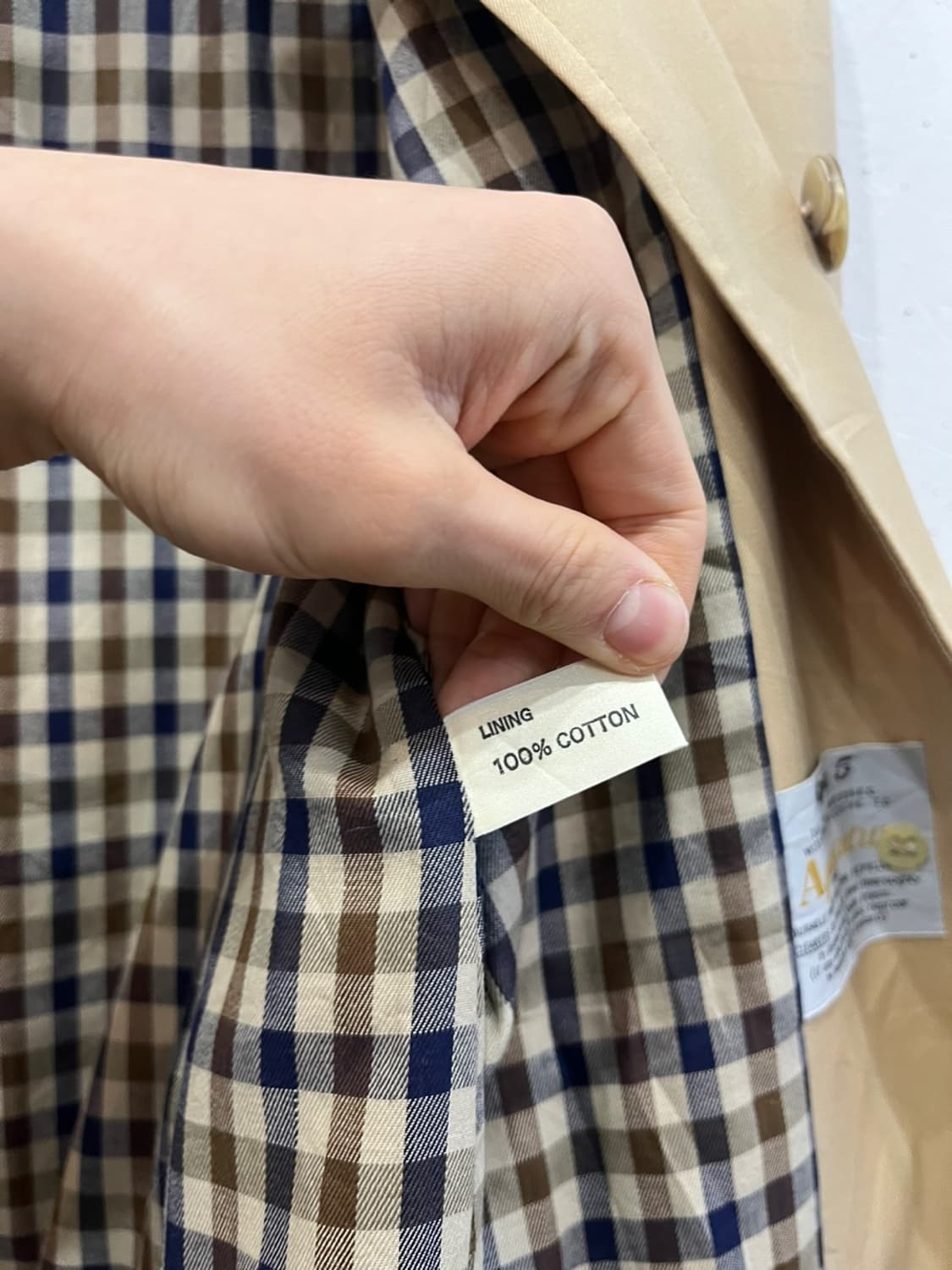 아쿠아스큐텀 트렌치코트 우먼즈 MADE IN ENGLAND 상품이미지9