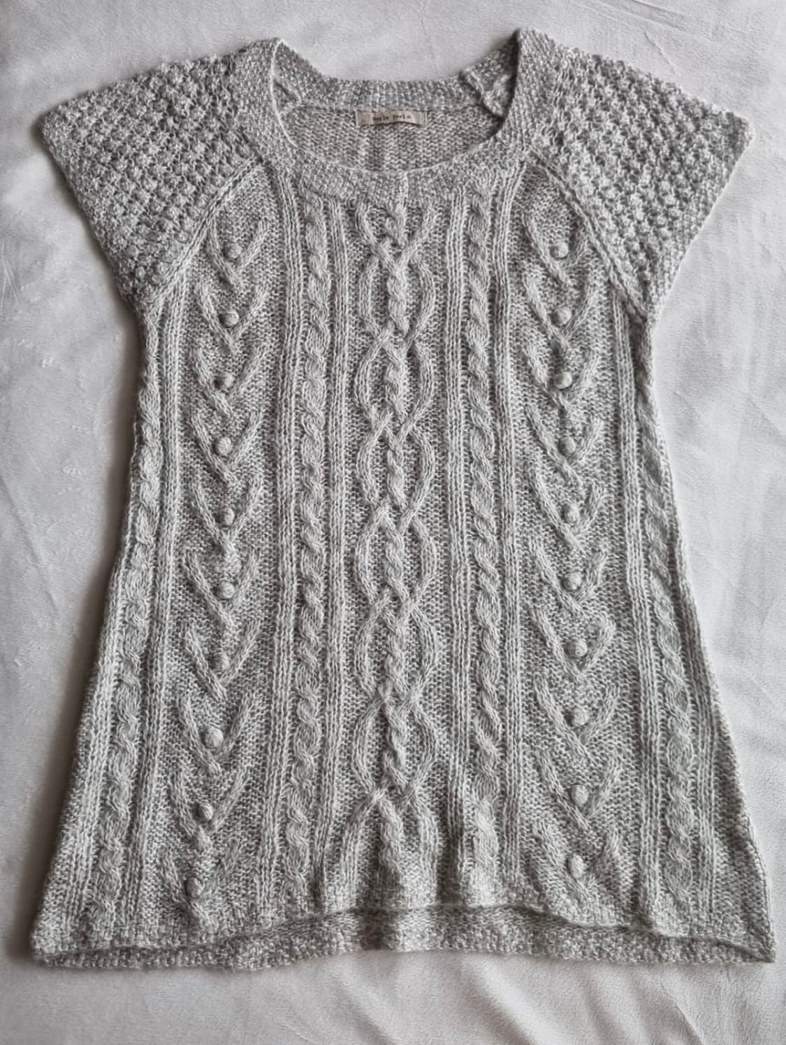 빈티지 모리걸 하구미 반팔 니트 상품이미지1