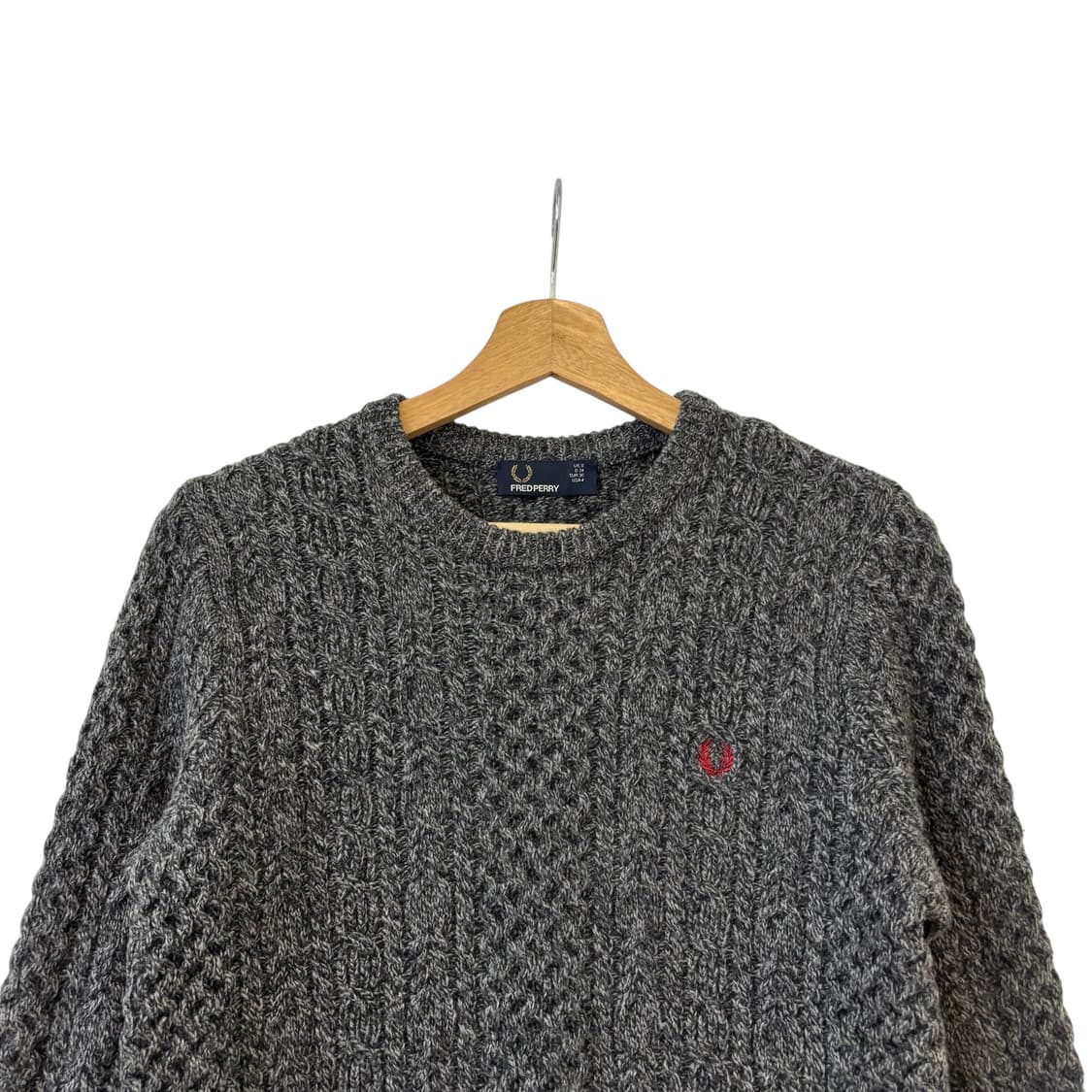 프레드페리 로고 울 니트 XS 상품이미지2
