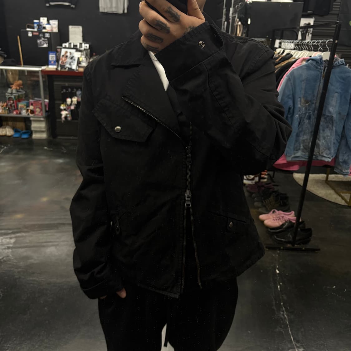 (105)아르마니익스체인지투웨이코튼라이더자켓 상품이미지8