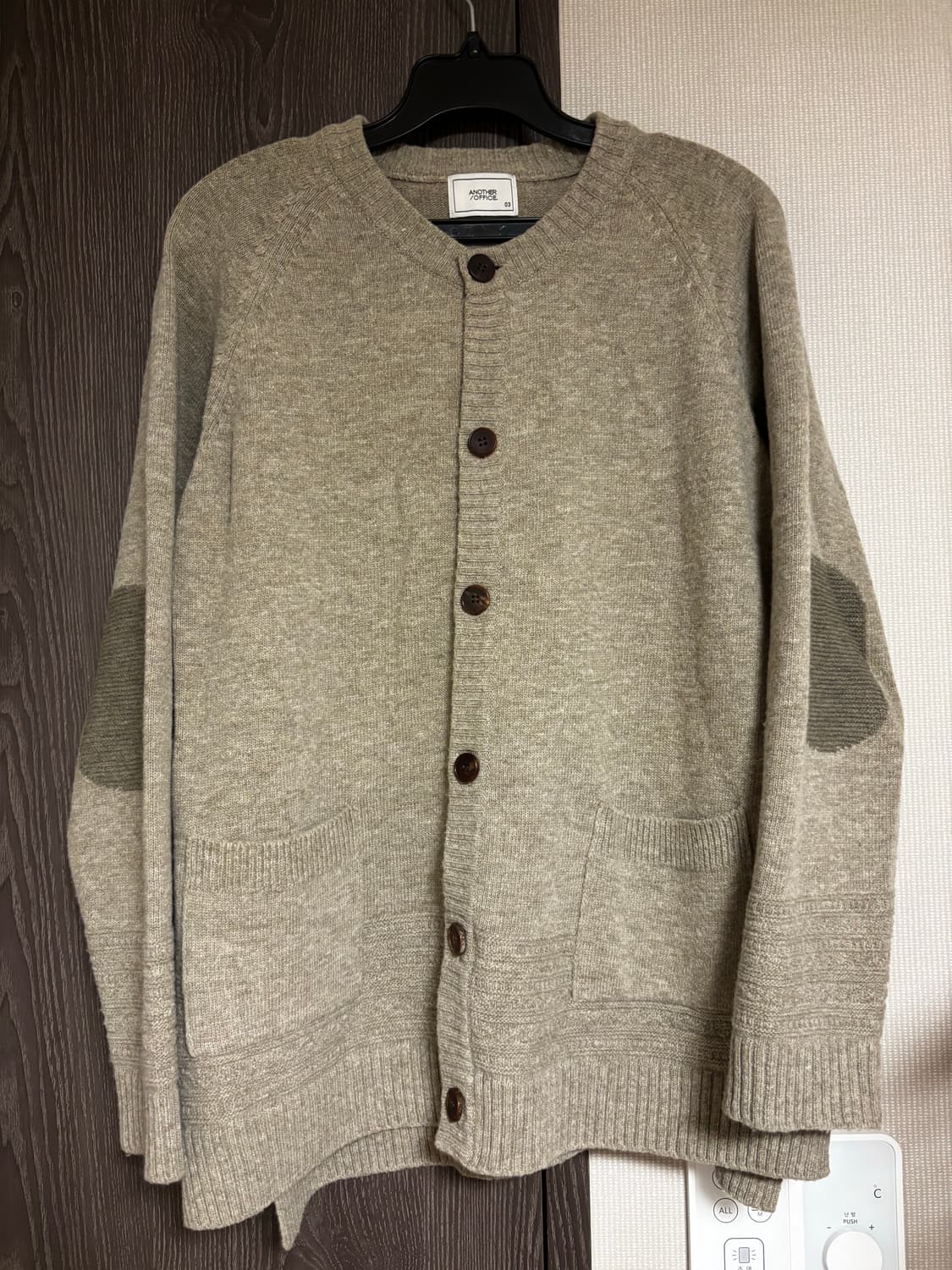 어나더오피스 가디건 베이지 linen 03, 105 XL 상품이미지2