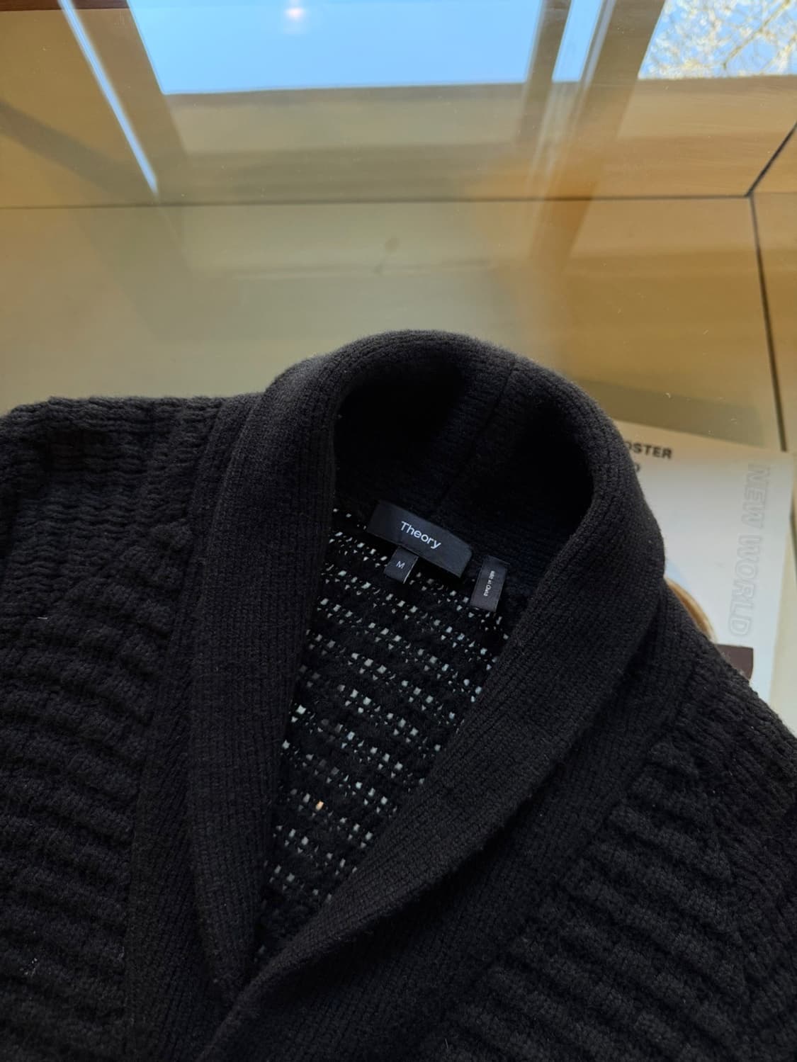 띠어리 숄칼라 가디건 100 상품이미지7