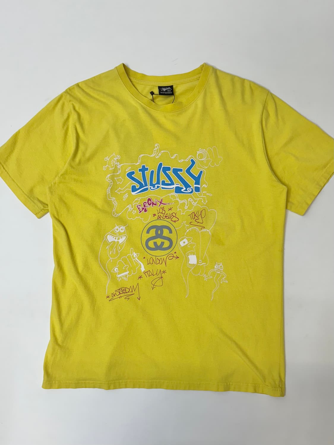 90s Stussy 스투시 월드투어 반팔 티 상품이미지3