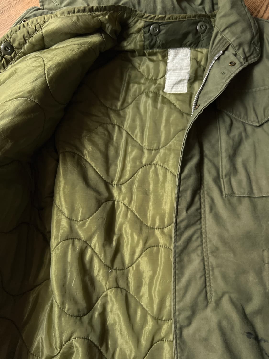 [S]70's 오리지널 U.S ARMY 2세대 M65 필드자켓 내피포함 상품이미지3