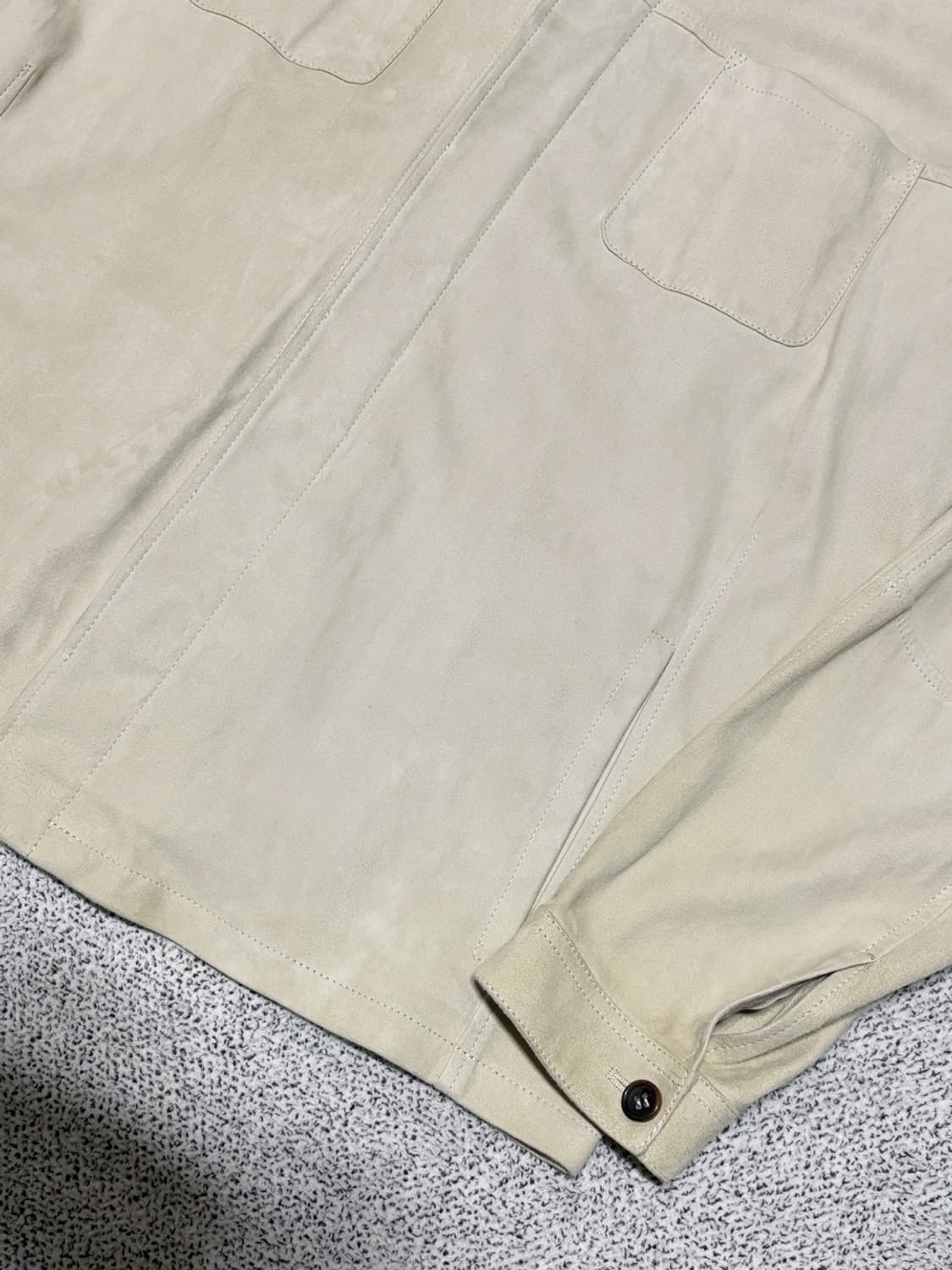 슬로웨어 몬테도로 양가죽 스웨이드 셔츠 자켓 상품이미지3