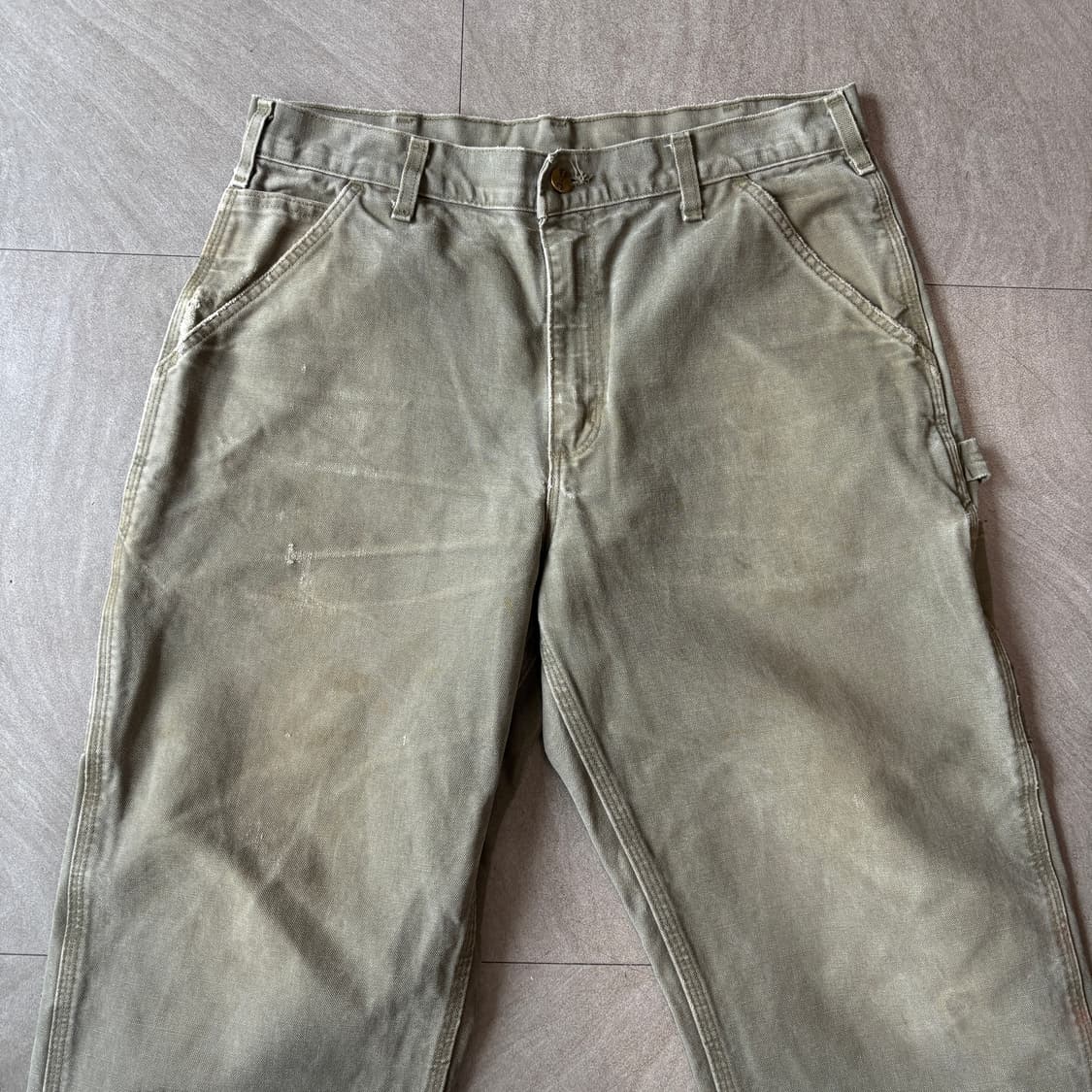 칼하트 정품 오리지널 모스 그린 카펜터 팬츠 상품이미지6