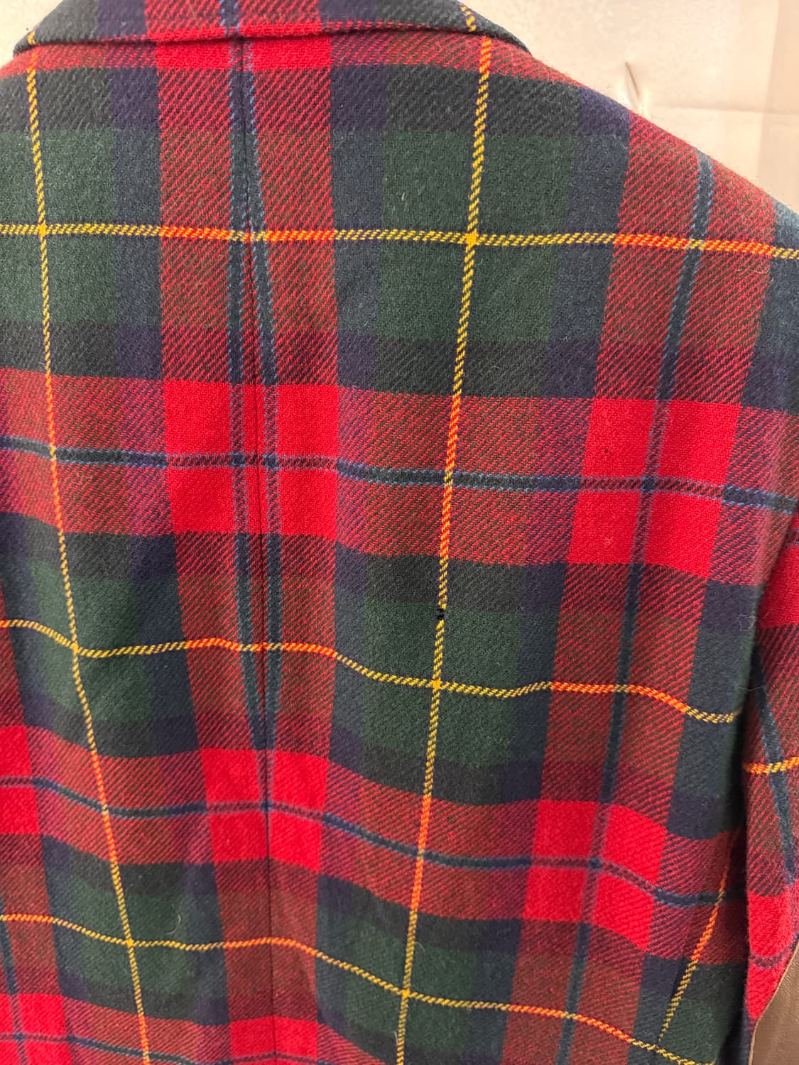 폴로 랄프로렌 이태리 메이드 울 체크 자켓 L 상품이미지5