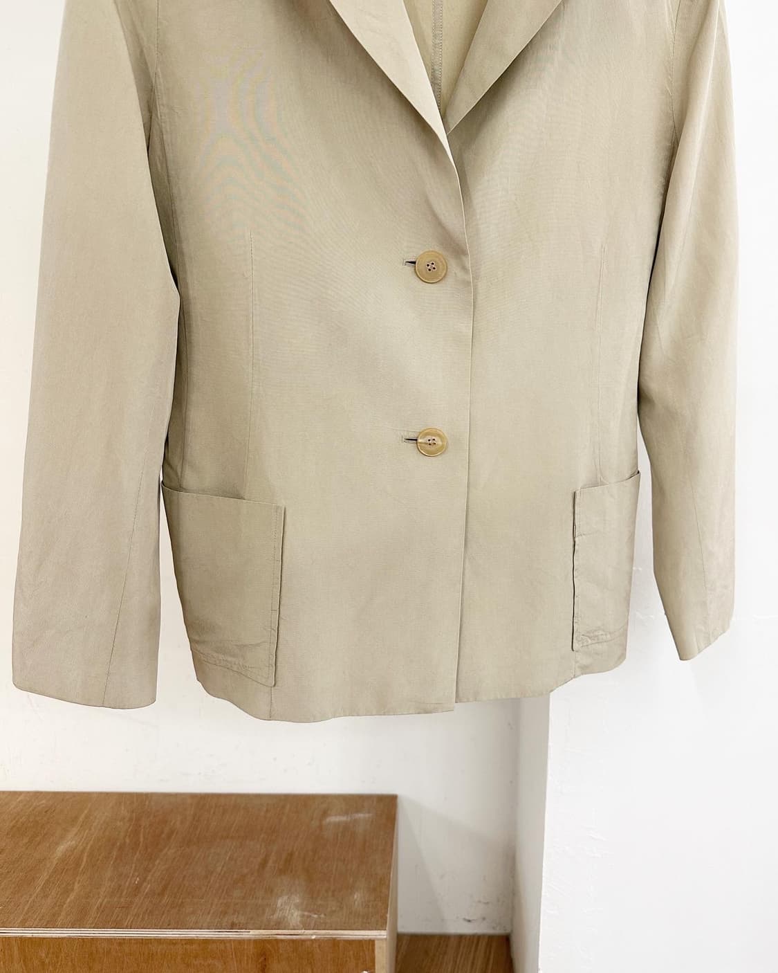 질샌더 베이지 폴리 2b 포켓 자켓  상품이미지5