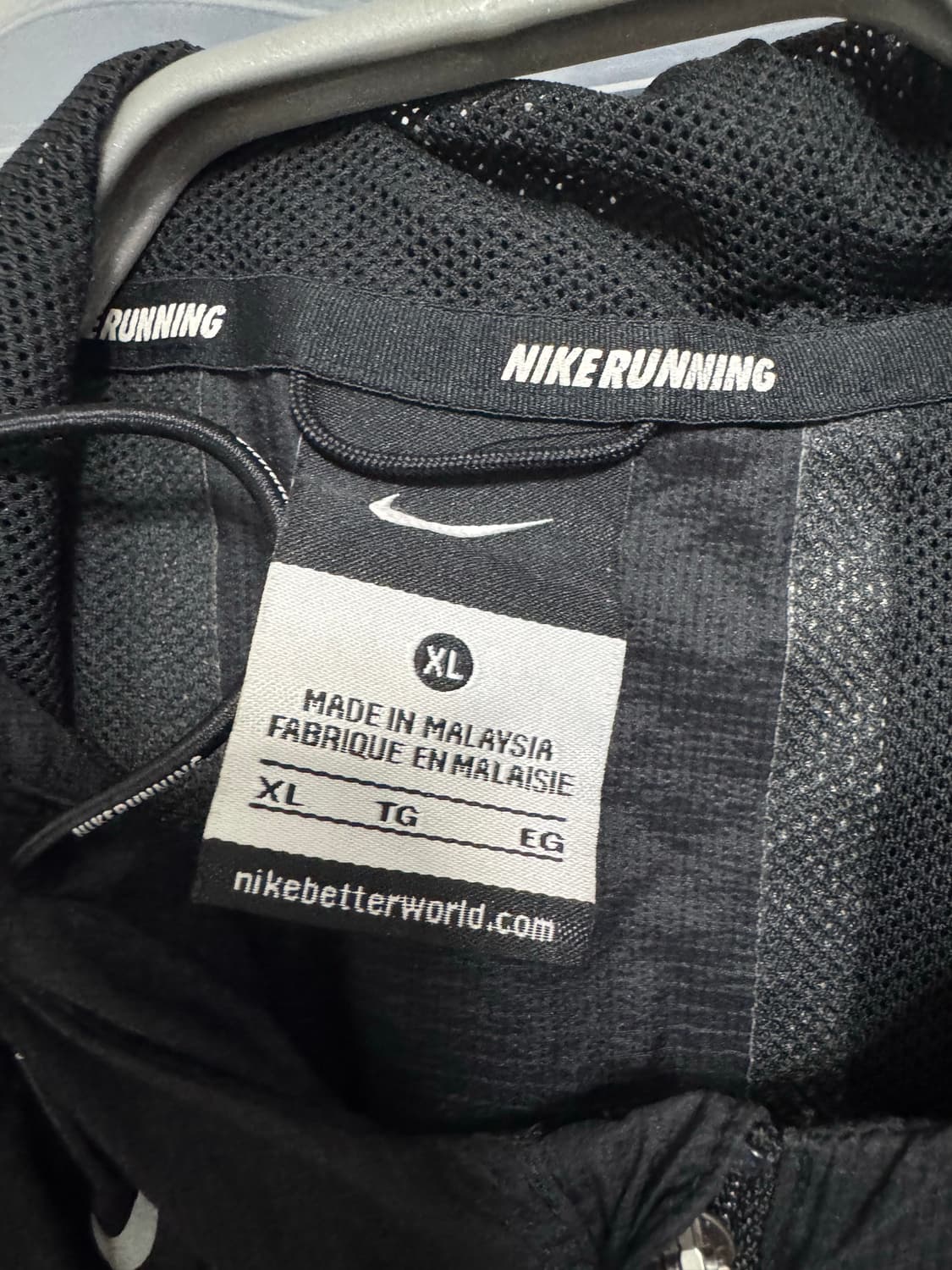 [XL] 나이키 러닝 초경량 바람막이 블랙 상품이미지4