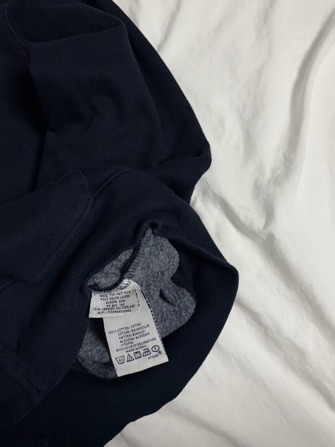 폴로 빅포니 네이비 레드 후드집업 상품이미지4