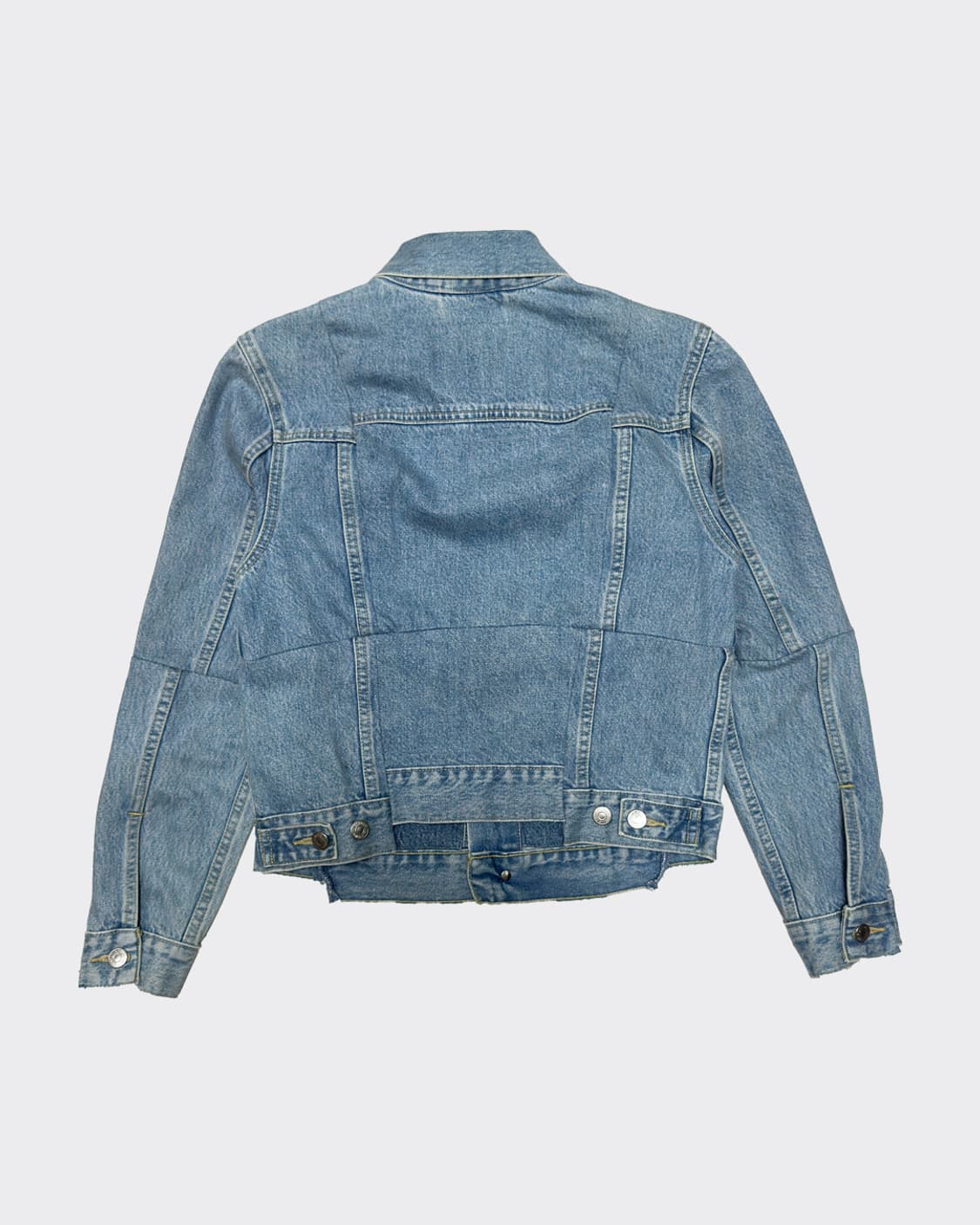 18FW 베트멍 리바이스 인디고 리워크 크롭 데님자켓 상품이미지2