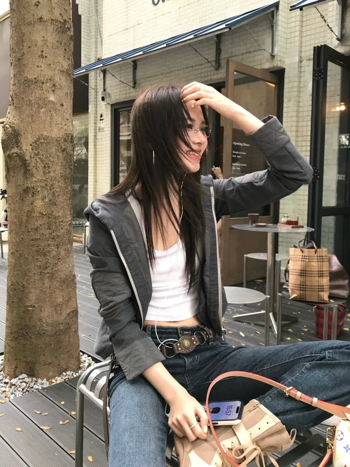 Saddog 그레이 후드집업 상품이미지6