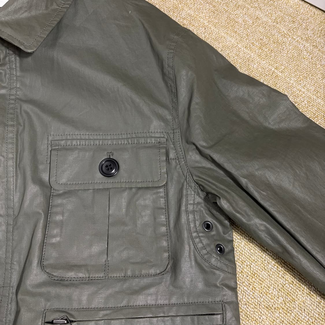 클럽모나코 카키색 워크웨어 야상 자켓(S) 상품이미지5