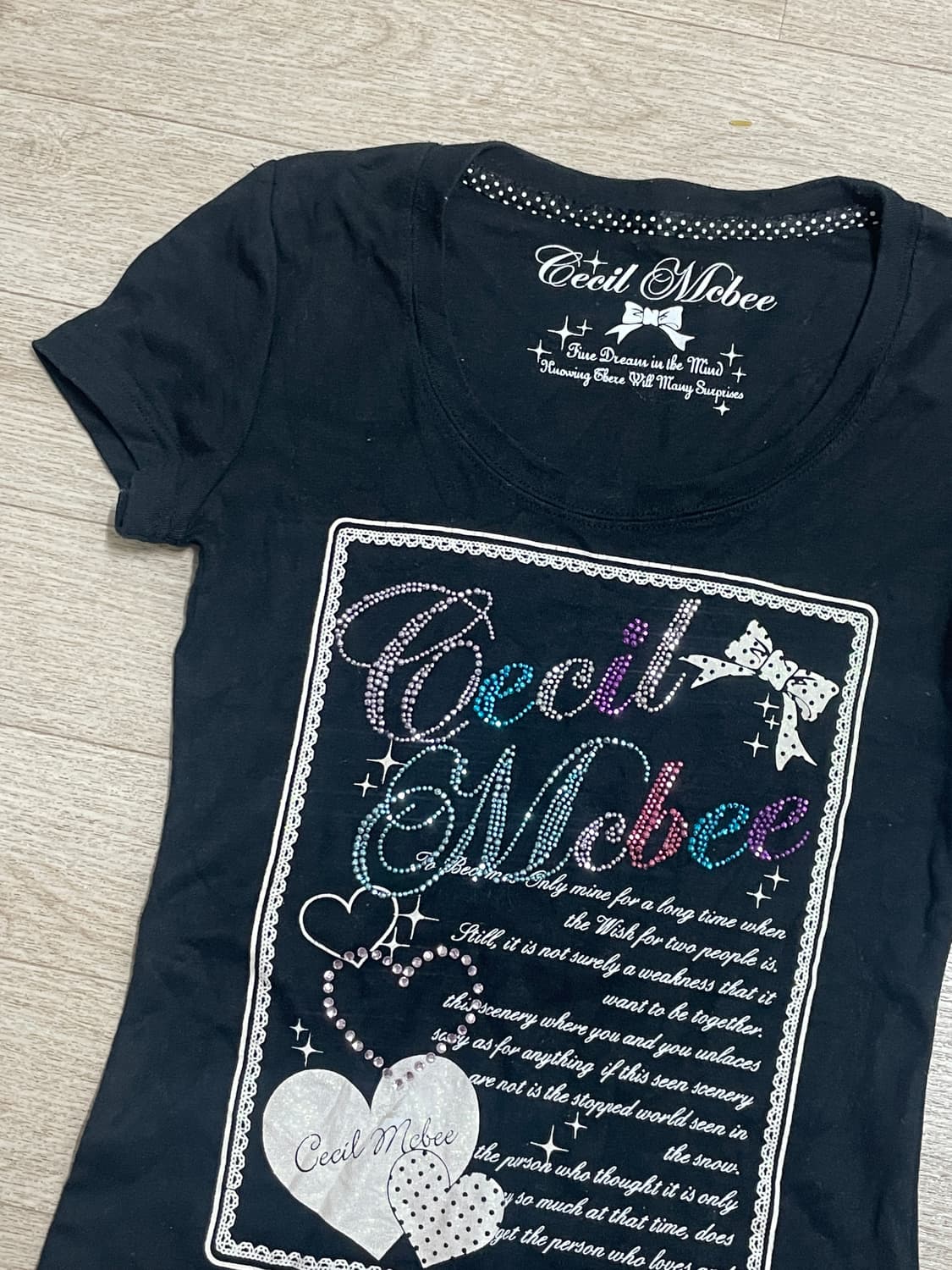 세실맥비 y2k 갸루 큐빅탑 상품이미지2