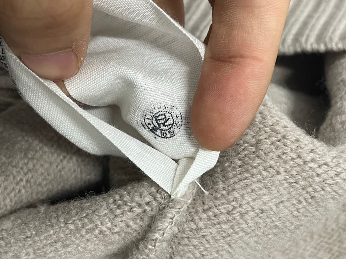 아미 인타르시아 빅하트 로고 니트 샴페인 베이지 [m] 상품이미지8