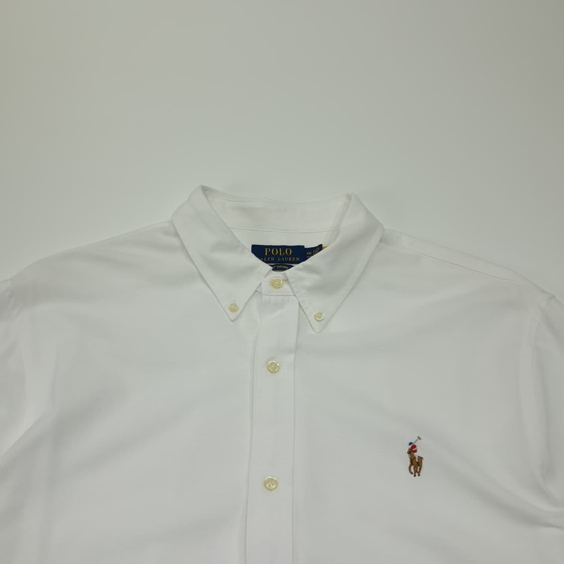 CL502 2XL 폴로 코튼 멀티포니 QR 화이트 니트 셔츠 남방 상품이미지2