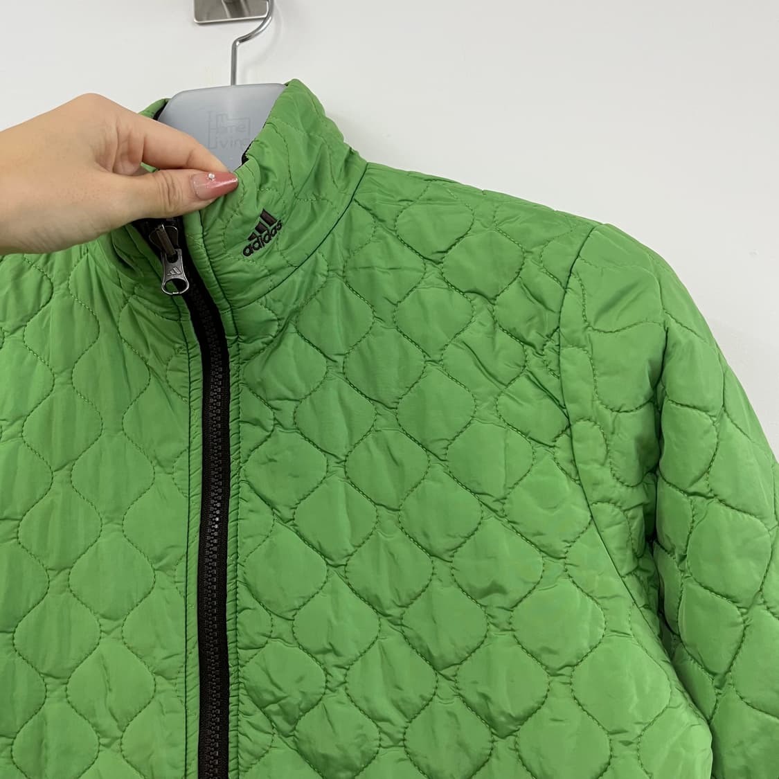 아디다스 리버시블 초코브라운 그린 양면 경량패딩 상품이미지8