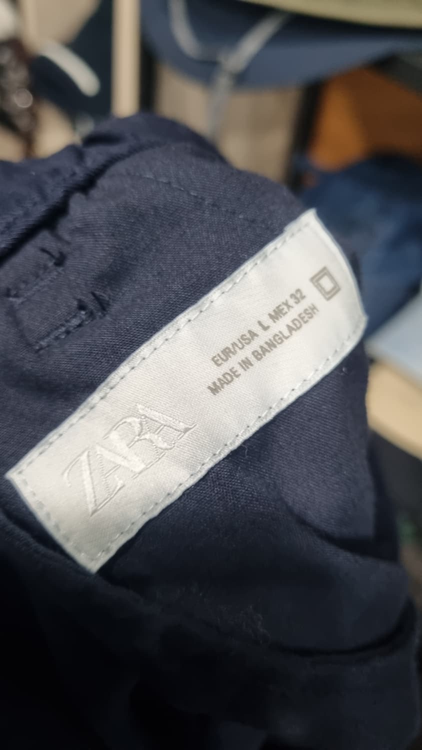 남성 세미와이드 자라바지 34~35(밴딩팬츠) 기장110 상품이미지4