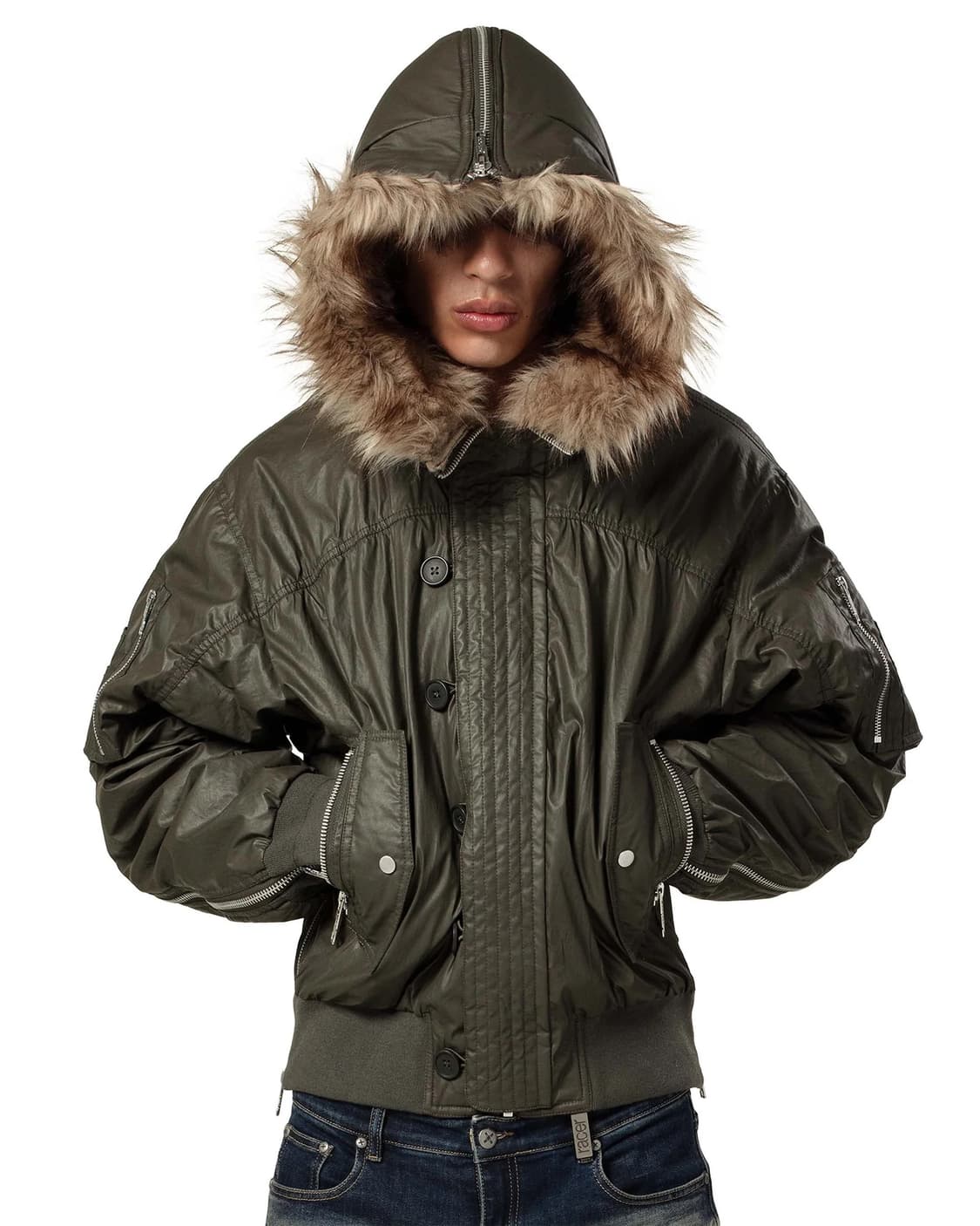 racer GREEN WAXED AVIATOR BOMBER 상품이미지7