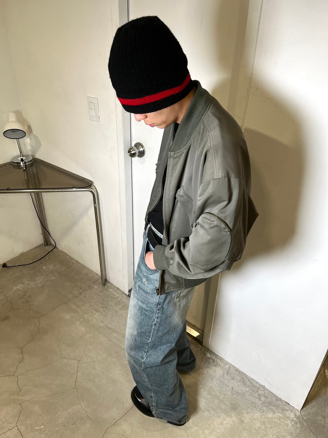 Ma-1 Type Crop Bomber Jacket 상품이미지2