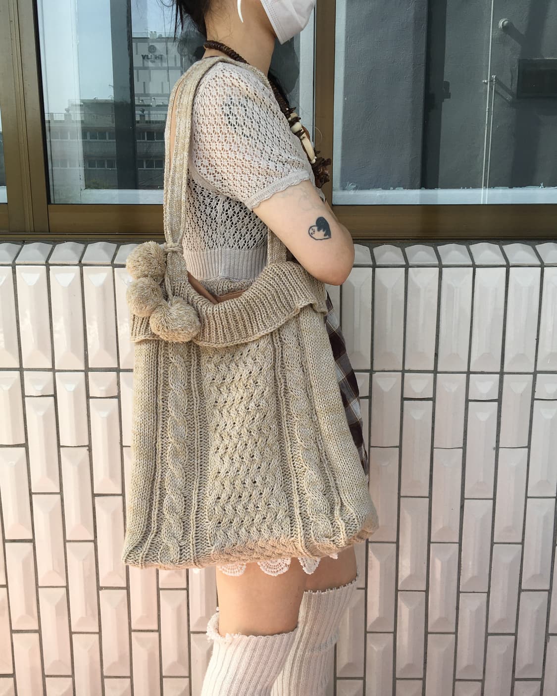  pom pom knit shoulder bag 상품이미지8