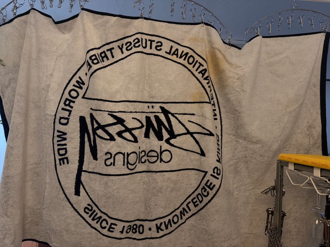 Stussy Dot Jacquard Towel Black 상품이미지2