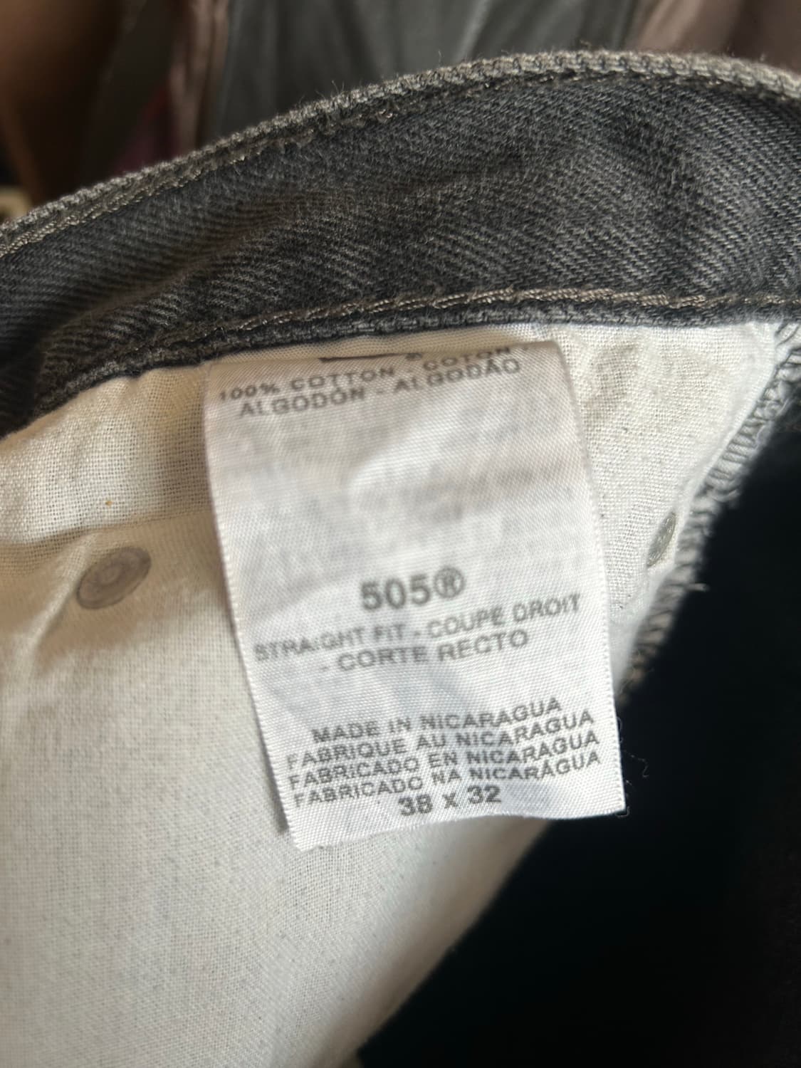 00‘s 리바이스505 블랙진 38in 상품이미지6