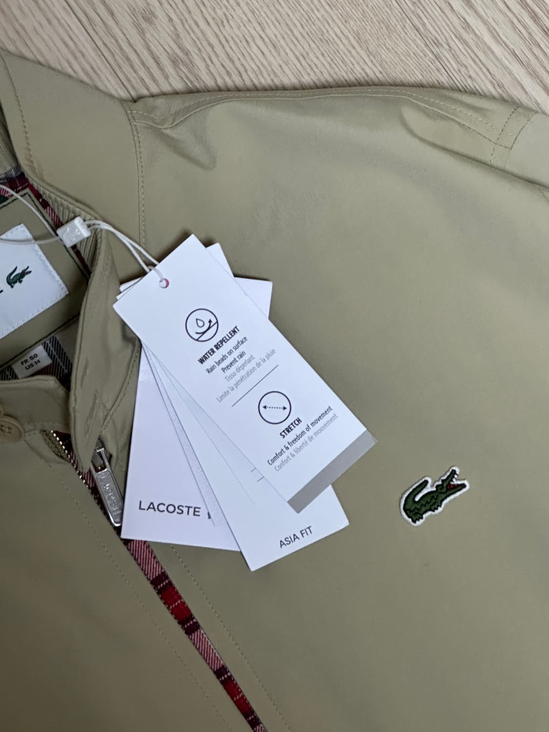 새상품) 라코스테 해링턴 자켓 베이지 50사이즈 상품이미지2