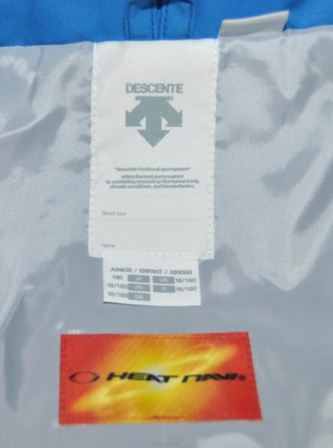 데상트/남성스키수트후드자켓(사이즈95) 상품이미지8