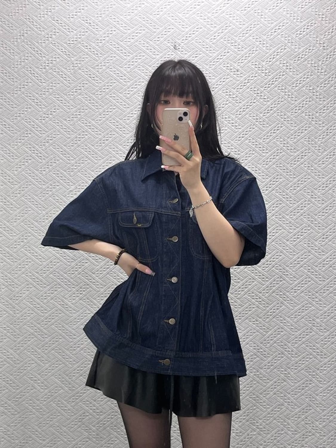 LEE 빈티지 캐주얼 진청 인디고 데님 셔츠 자켓 XL C12506 상품이미지1